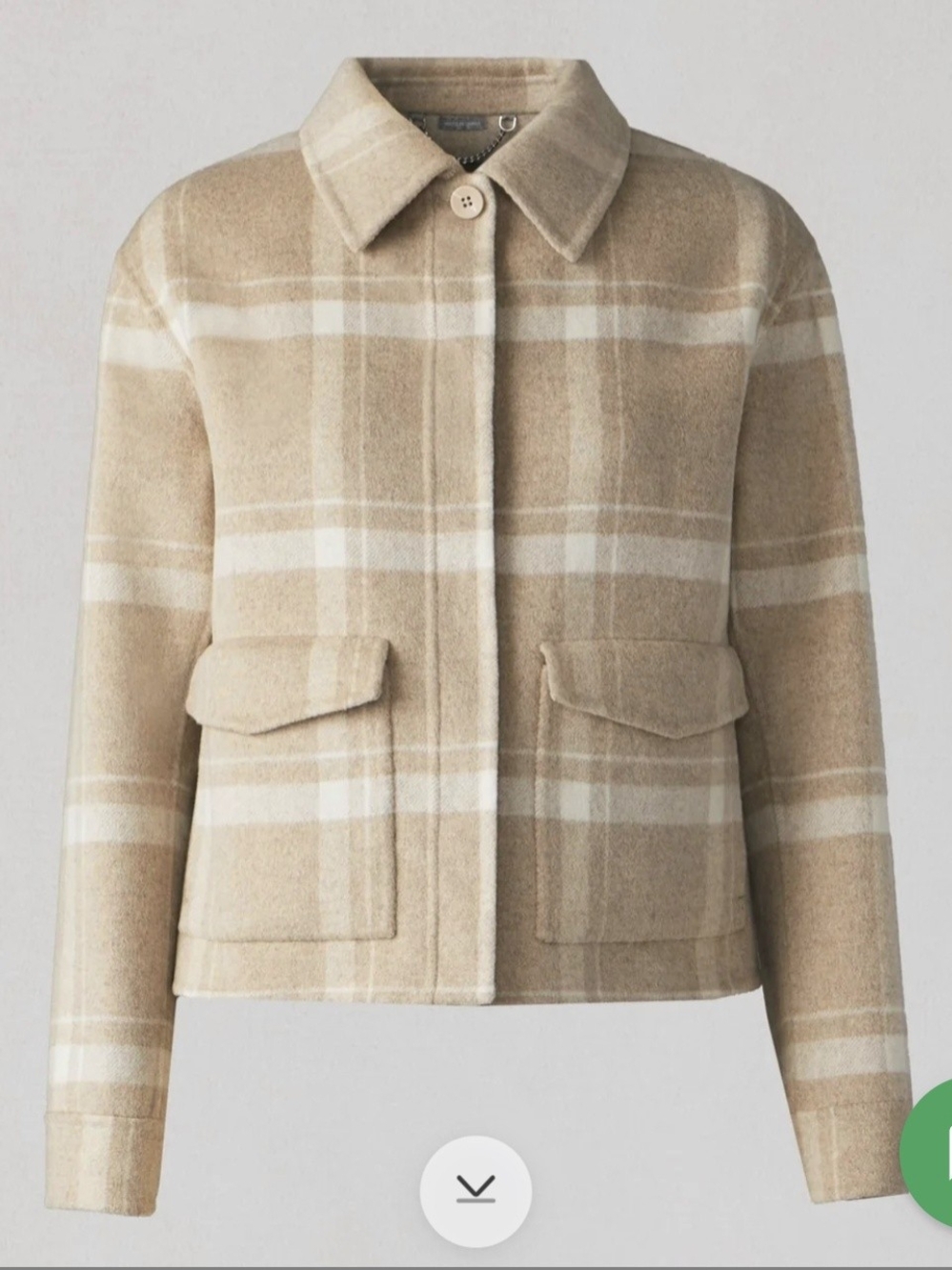 Women's Plaid Wool-Blend Jacket in Beige by SOIA & KYO